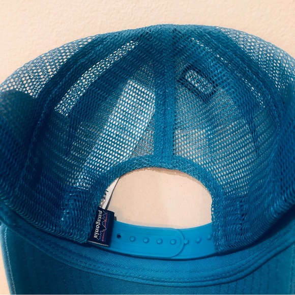 PATAGONIA LOGO RIDGE LOPRO TRUCKER HAT BLUE - Picture 4 of 4